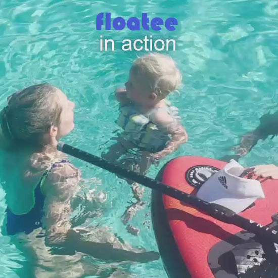 Floatee floating swimsuits in action 